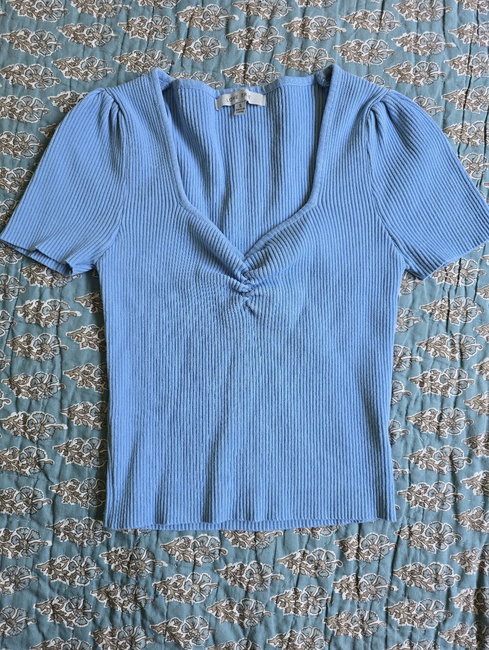 Love Tree Ribbed Shirt Women's Size Small